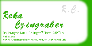 reka czingraber business card